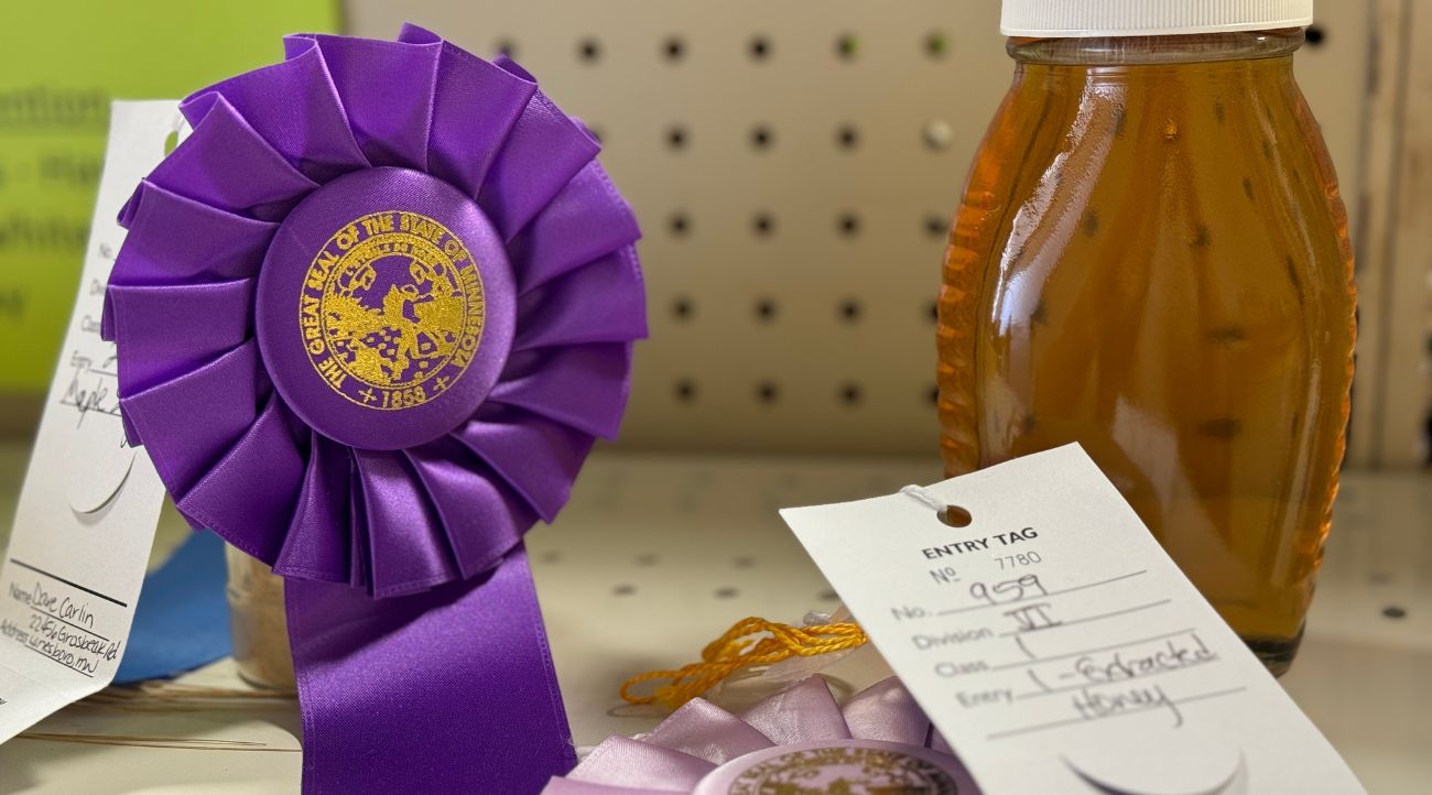 Grand Champion honey at the Fillmore County Fair. (All photos by Renee Bergstrom)