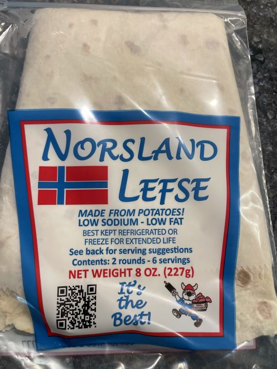 Fresh lefse ready to be shipped to markets around the country. Sixty percent of sales are online. 