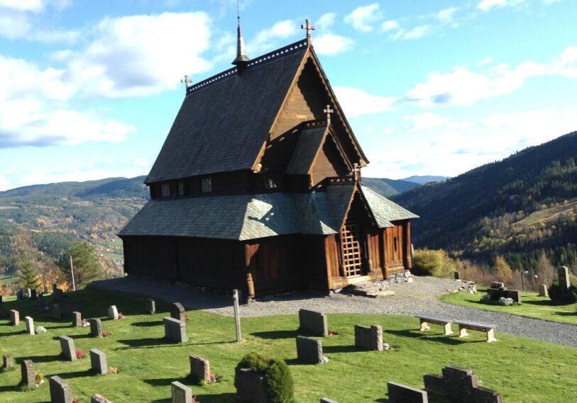 PHOTO 1 1F RENLI STAVE CHURCH <span style="font-size: 14px; color: #6c6b6b; ">A stave church in Renlie, Valdres, Norway, about 80 miles north of Oslo, where the author’s great grandfather attended church as a young man. (Photo by John Torgrimson)</span>