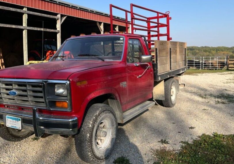 PHOTO 1 RRC Setbacks by Greg Schieber Truck A well-loved 1985 Ford F250 diesel truck waiting for its next task. (Photo by Greg Schieber)